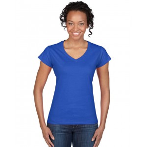 Gildan SoftStyle n�i V-nyak� p�l�, Royal