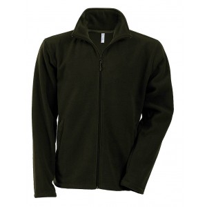 Kariban Falco cipz�ras mikropol�r pul�ver, Green Olive
