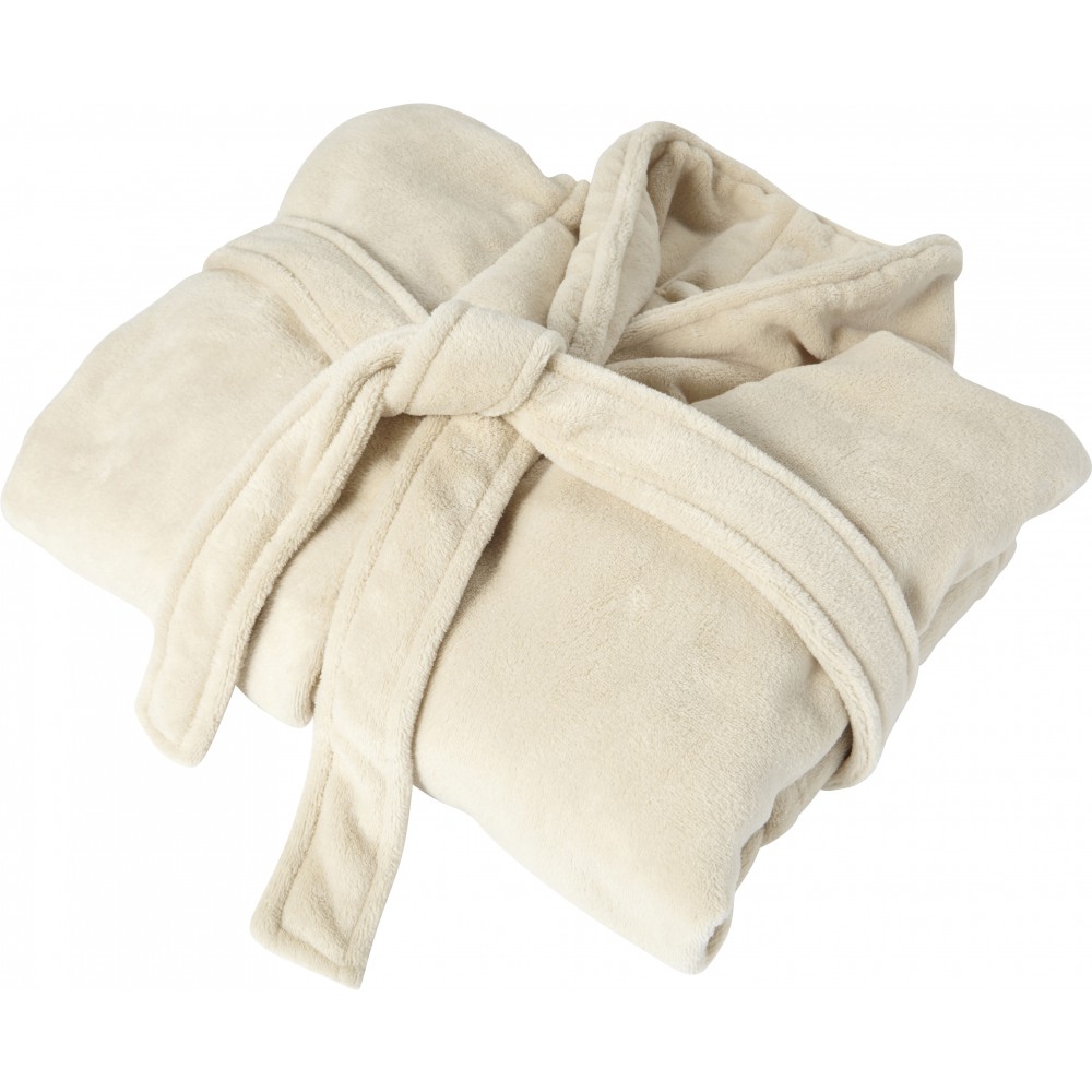 Polár fürdőköntös, drapp, L/XL (fürdőköntös)