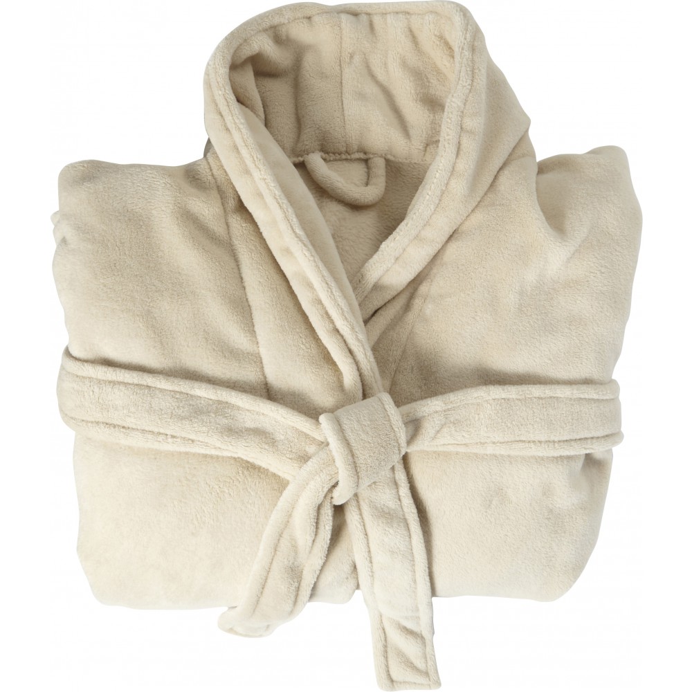Polár fürdőköntös, drapp, L/XL (fürdőköntös)
